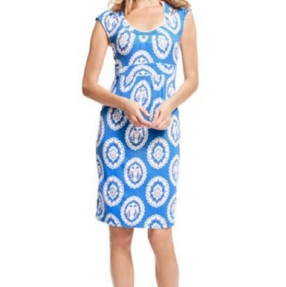 Boden Blue Jersey Dress - Women's Size 2 - Picture 2 of 9